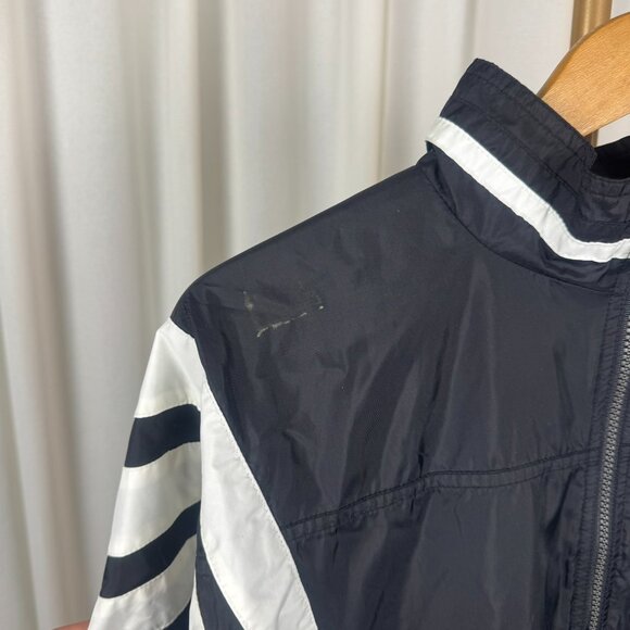 Vintage Adidas 3-Stripe Windbreaker Full Zip Track Jacket Medium - Picture 9 of 11